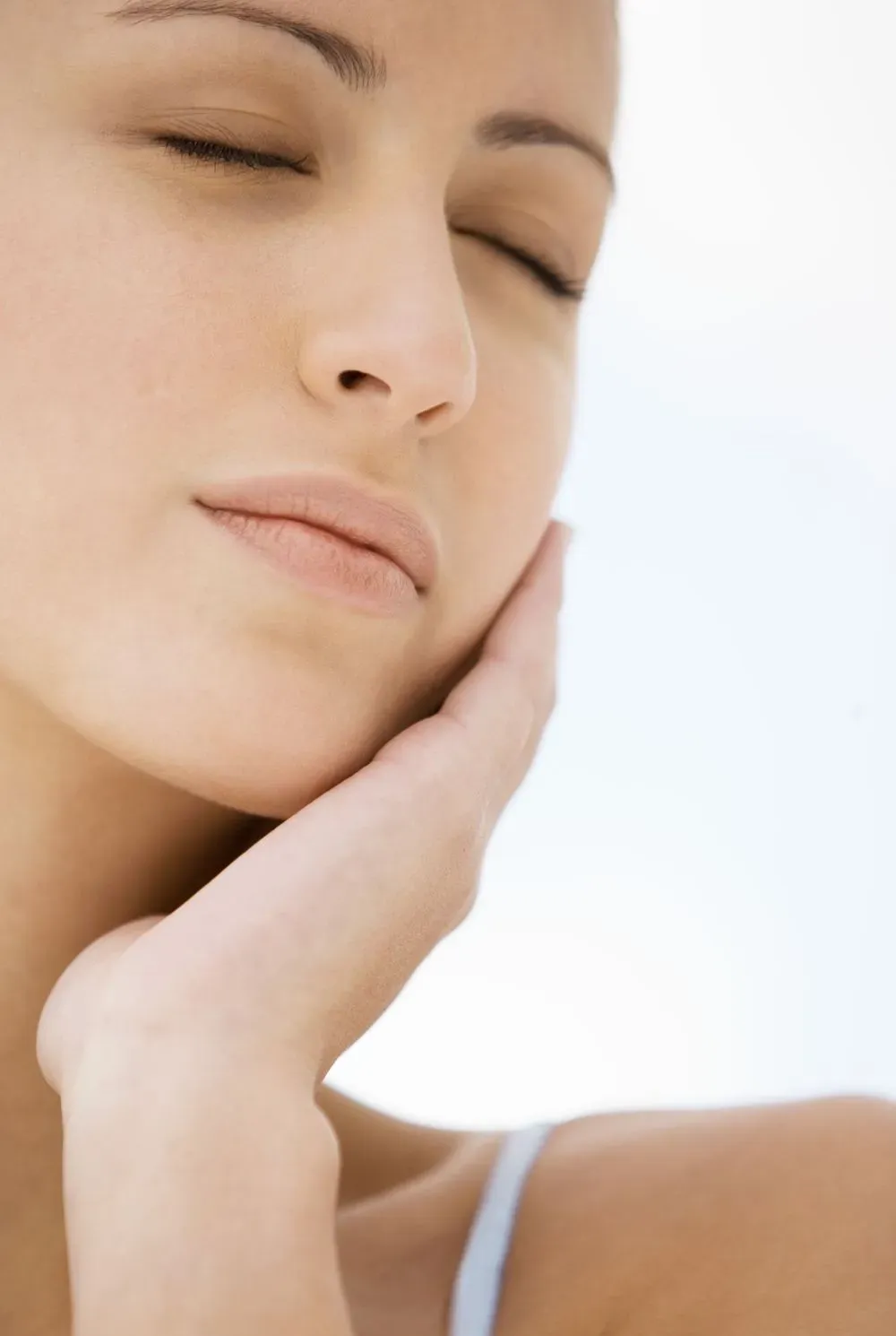 Woman with radiant, youthful skin